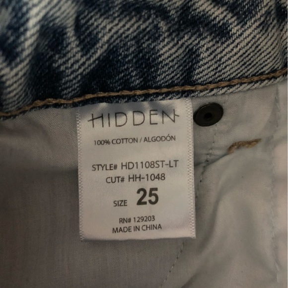 Hidden Los Angeles Mom Jeans Light Wash Size 25 - Picture 13 of 13